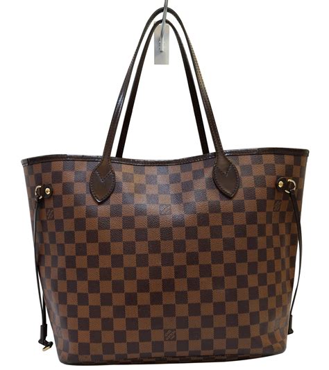 lv neverfull mm damier ebene canvas